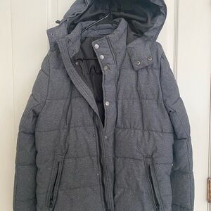 Men's Gray Puffer Jacket
